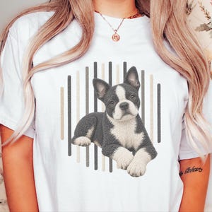 ボストンテリアシャツ、ボストンテリアギフト、面白いボストンテリアTシャツ、犬好きへのギフト、犬好きママシャツ 画像 8