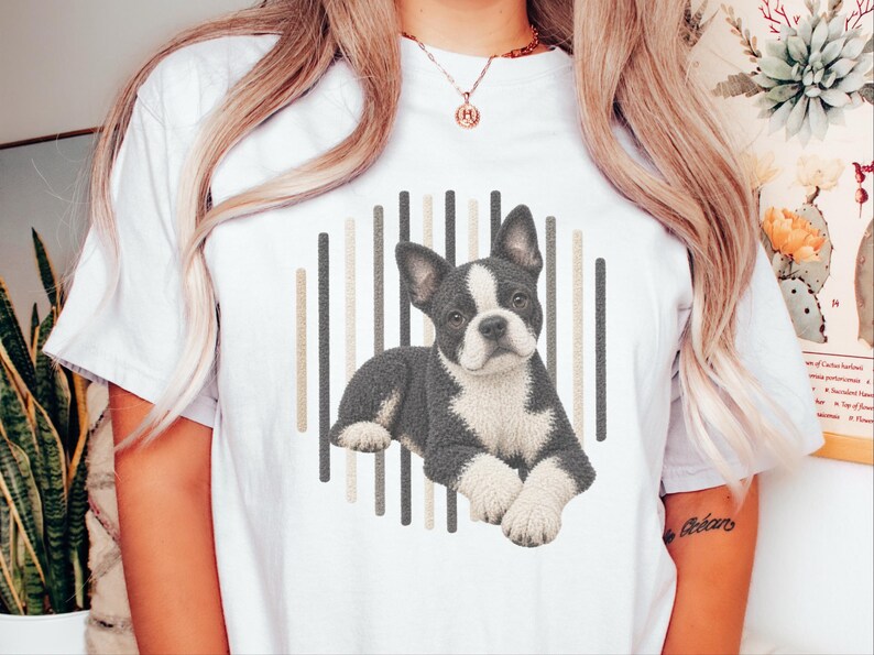 ボストンテリアシャツ、ボストンテリアギフト、面白いボストンテリアTシャツ、犬好きへのギフト、犬好きママシャツ 画像 8