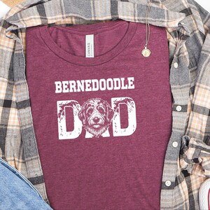 Bernedoodle Dad Dog Graphic Tee, Funny Doodle Lover Gift for Him, New Pet Owner Present, Best Dog Dad Fathers Day Animal Lover T-shirt image 3