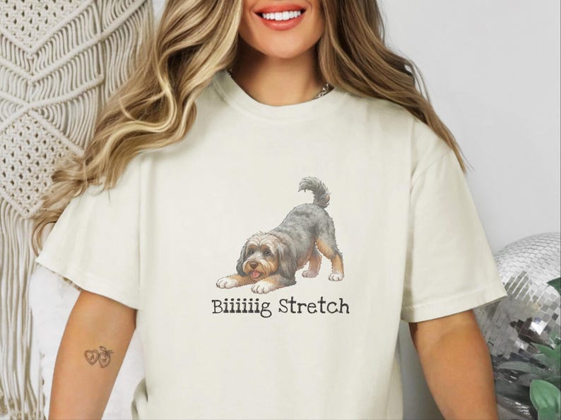 Comfort Colors Cavapoo Mom Shirt, Biiiiig Stretch Dog Lover Tee, Cavoodle Puppy Gift, Pet Owner Birthday Present, Cavapoo Owner Gift image 10