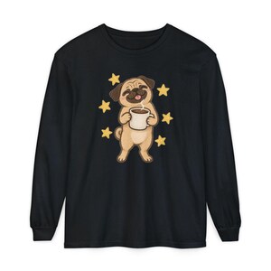Pug Coffee Shirt, Pug Lover Gift, Coffee Lover Graphic Tee, Funny Pug T Shirt, Dog Owner Gift, Pug Mom Shirt Bild 13