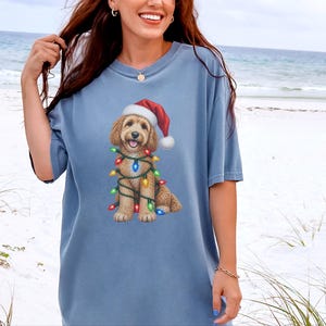 Christmas Cockapoo Shirt, Cockapoo Christmas Gift, Santa Paws Christmas, Holiday Dog Shirt, Cockapoo Dog Lover Gift image 7