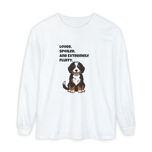 Comfort Colors Bernedoodle T-Shirt | Loved, Spoiled, and Extremely Fluffy Shirt | Funny Bernedoodle Customization, Bernedoodle Tee bild 12