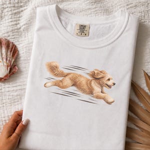 Goldendoodle T Shirt, Golden Doodle Gift, Running Dog Shirt, Doodle Dad Gift, Marathon Runner Tee, Dog Owner Sweatshirt, Pet Lover Apparel image 8