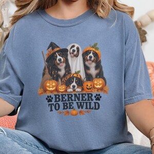 Bernese Dog Shirt, Berner Mom Gift, Halloween Dog Tee, Witch Dog Shirt, Spooky Season Shirt, Mountain Dog Gift image 10