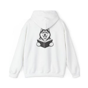 Husky Reading Shirt, Husky Dog Gift, Bookish Dog Tee, Dog Reading Shirt, Husky Mom Gift image 12