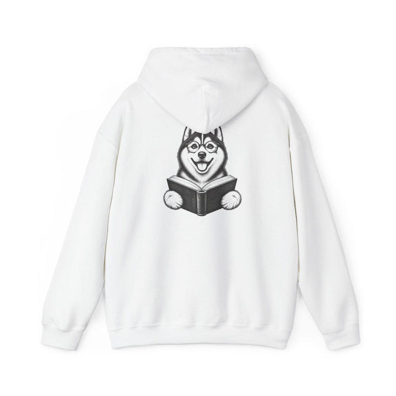 Husky Reading Shirt, Husky Dog Gift, Bookish Dog Tee, Dog Reading Shirt, Husky Mom Gift image 12