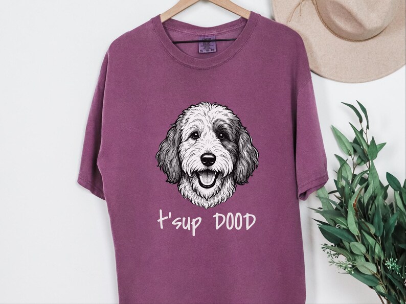 Comfort Colors Sheepadoodle Sweatshirt | T'sup Dood Goldendoodle Sweatshirt | Aussiedoodle Crewneck | Bernedoodle Labradoodle Sheepadoodle image 3