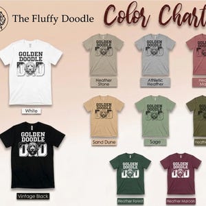 Goldendoodle Dad Shirt | Dog Dad Life Tee | Funny Goldendoodle Owner Apparel | Proud Dog Father T-Shirt, Comfort Colors | Pet Crewneck Shirt image 7