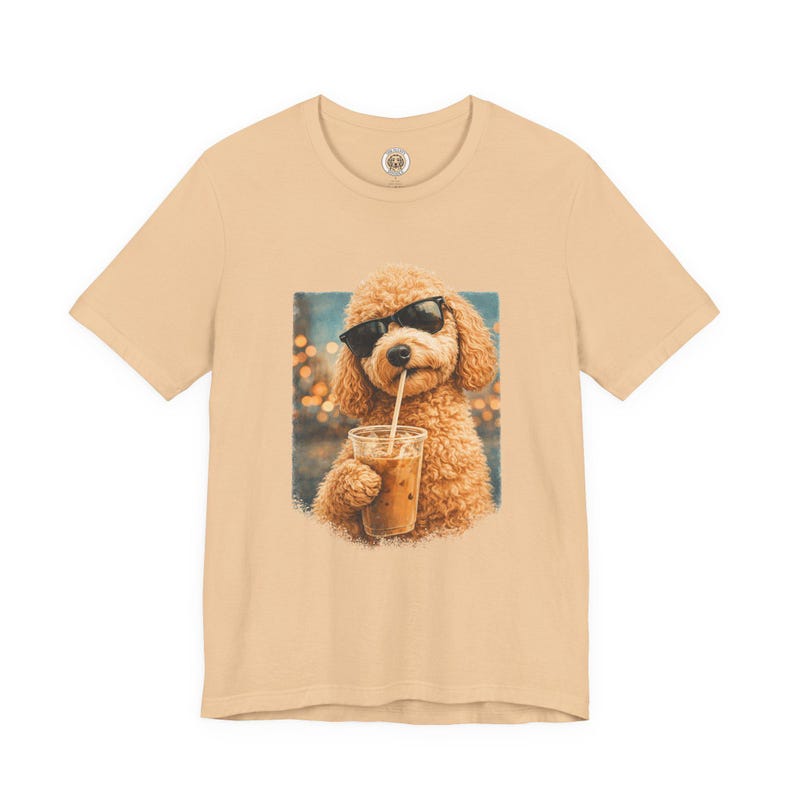 Goldendoodle Iced Coffee Cool Dog image 3