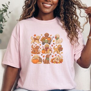 Golden Retriever Fall Shirt, Golden Retriever Gift, Autumn Dog Lover Tee, Pumpkin Patch Sweatshirt image 8