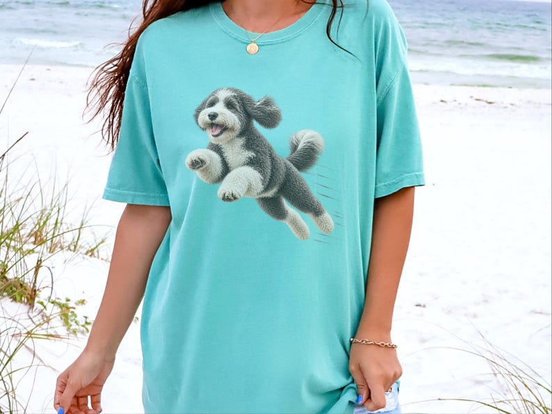 Sheepadoodle Shirt, Sheepadoodle Mom Gift, Doodle Dad Shirt, Sheepadoodle Owner Gift, Doodle Dog Lover Shirt, Puppy Graphic Tee image 7
