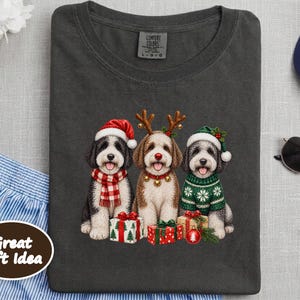 Sheepadoodle Christmas Sweatshirt, Christmas Pet Shirt, Sheepadoodle Gift, Christmas Dogs Shirt, Dog Lover Christmas Gift, Puppy Sweatshirt image 9