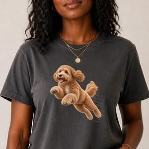 Camiseta Goldendoodle, Regalo para mamá Goldendoodle, Camiseta Perro Corredor, Regalo para papá Doodle, Camiseta Perro Rápido, Camiseta para Amantes de los Perros imagen 8