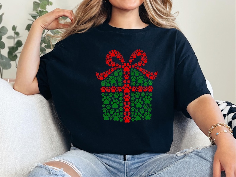 Christmas 2026 Shirt, Christmas Dog Mom Gift, Festive Pet Lover Tee, Holiday Dog Shirt image 1