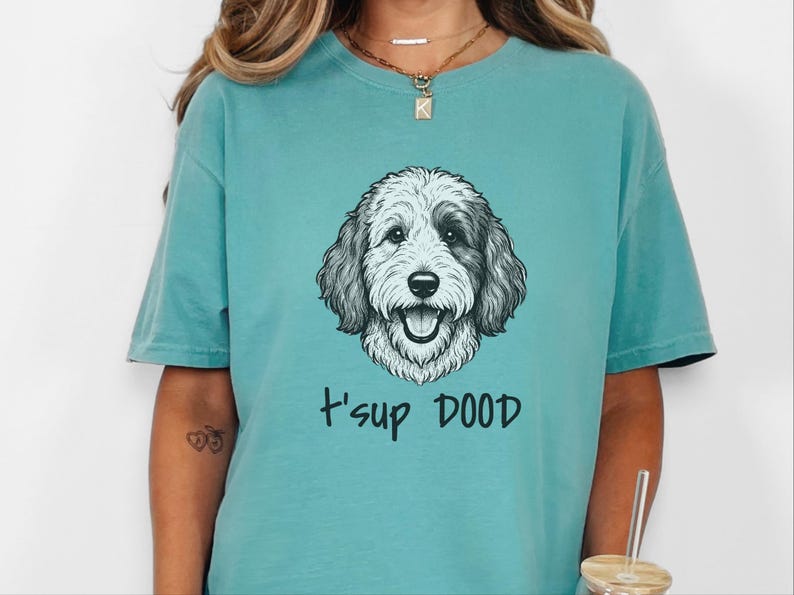 Comfort Colors Sheepadoodle Sweatshirt | T'sup Dood Goldendoodle Sweatshirt | Aussiedoodle Crewneck | Bernedoodle Labradoodle Sheepadoodle image 8