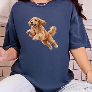 Golden Retriever Shirt, Golden Retriever Dad Gift, Golden Retriever Mom, Dog Zoomies Art, Retriever Lover Gift, Golden Retriever Tee image 1