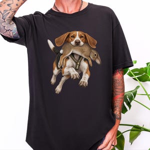 Camiseta de caza de beagle, regalo para cazadores de conejos, camiseta de perro sabueso, camiseta vintage para perros, regalo para deportistas al aire libre imagen 5