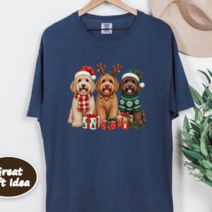 Labradoodle Christmas Sweatshirt, Holiday Dog Crewneck, Christmas Pet Shirt, Labradoodle Mom Gift, Festive Dog Lover Tee image 5
