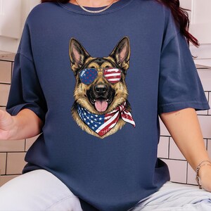 Patriotic German Shepherd Portrait image 5