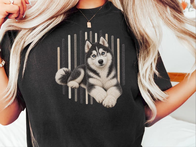 Camiseta de perro husky, regalo para mamá de husky siberiano, camiseta para amantes de los huskies, regalo para dueños de perros imagen 7