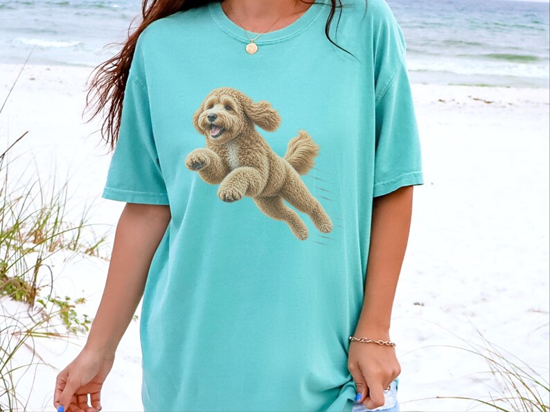 Camiseta Goldendoodle, Regalo para mamá Goldendoodle, Camiseta Perro Corredor, Regalo para papá Doodle, Camiseta Perro Rápido, Camiseta para Amantes de los Perros imagen 10