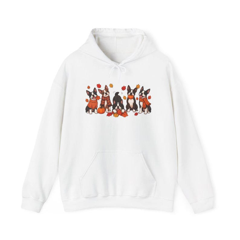Boston Terrier Fall Shirt, Dog Lover Gift, Cozy Autumn Tee, Cute Puppy Shirt, Boston Terrier Owner Gift, Fall Dog Sweatshirt image 12