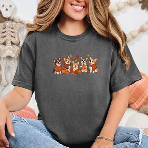 Corgi Autumn Shirt, Fall Corgi Tee, Dog Lover Gift, Corgi Mom Sweatshirt, Pumpkin Patch Shirt, Fall Dog Shirt image 10