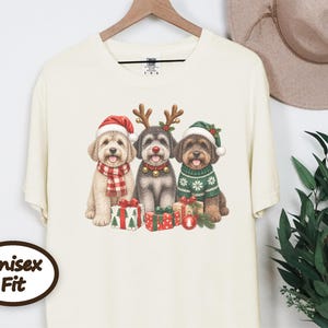 Christmas Schnoodle Sweatshirt, Schnoodle Mom Gift, Festive Dog Crewneck, Holiday Pet Lover Shirt, Schnoodle Dad Present image 10
