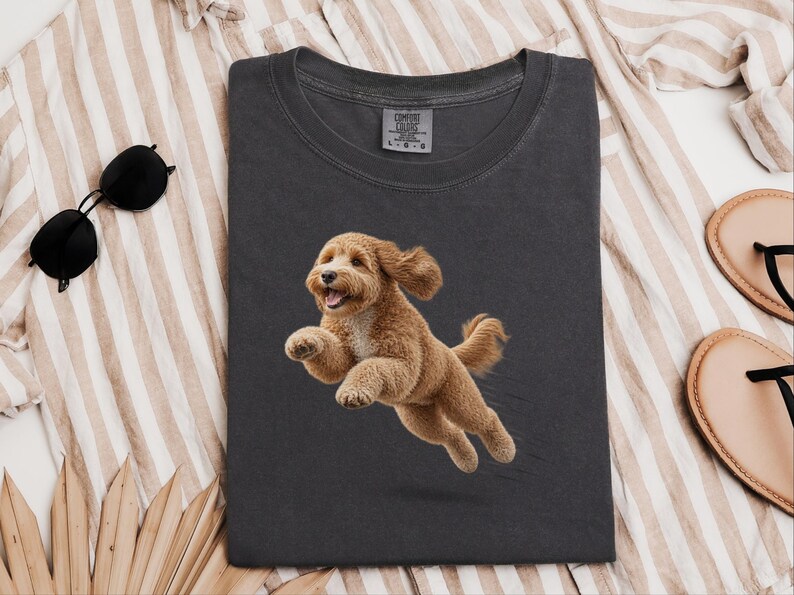 Goldendoodle Mom Shirt, Golden Doodle Gift, Goldendoodle Dog Tee, Doodle Owner Gift, Comfort Colors Dog T image 9