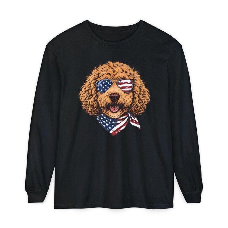 Comfort Colors Cavapoo Mom Shirt, Patriotic Dog Shirt, Cavapoo Owner Gift, American Flag Tee, USA Puppy Apparel, Red White Blue Top image 11