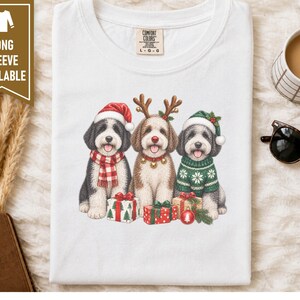 Sheepadoodle Christmas Sweatshirt, Christmas Pet Shirt, Sheepadoodle Gift, Christmas Dogs Shirt, Dog Lover Christmas Gift, Puppy Sweatshirt image 8