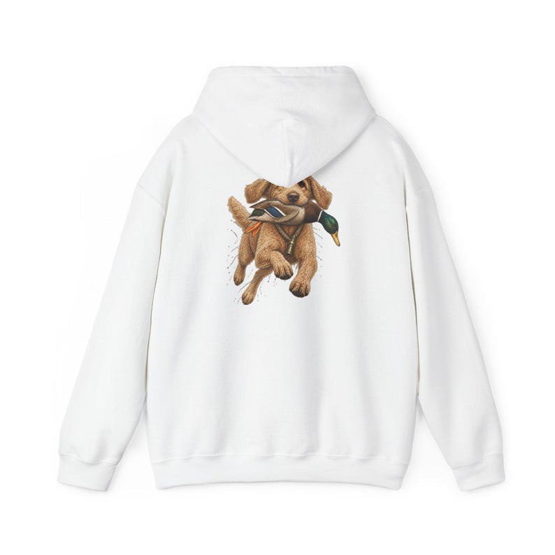Camiseta Goldendoodle, Presente para Caçador de Patos, Camiseta para Caçador de Aves Aquáticas, Arte de Cão de Caça, Presente para Dono de Retriever, Camiseta Vintage de Vida Selvagem imagem 12