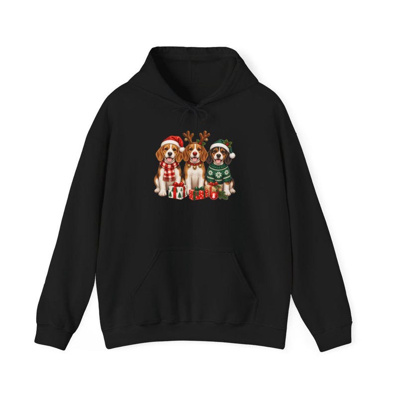 Christmas Beagle Shirt, Beagle Lover Gift, Holiday Dog Sweatshirt, Christmas Puppy Tee, Dog Mom Present image 11