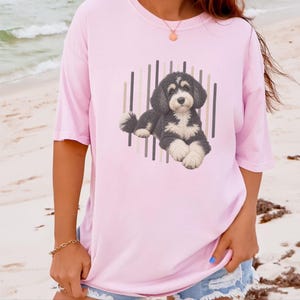 Bernedoodle Shirt, Bernedoodle Mom Gift, Tricolor Bernedoodle Tee, Doodle Dog Lover Gift, Bernedoodle Owner Shirt image 3