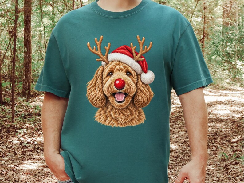 Labradoodle Christmas Shirt, Holiday Dog Sweater, Labradoodle Mom Gift, Christmas Pet Shirt, Doodle Dad Gift Bild 10