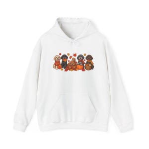 Schnoodle Fall Shirt, Dog Lover Gift, Autumn Harvest Tee, Doodle Dog Sweatshirt, Pumpkin Patch Crewneck, Fall Puppy Apparel image 12