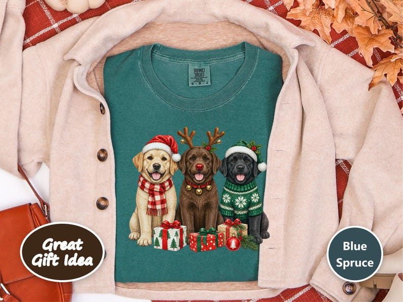 Christmas Dog Sweatshirt, Labrador Christmas Shirt, Holiday Dog Gift, Dog Lover Christmas Sweatshirt, Labrador Retriever Mom Gift image 10