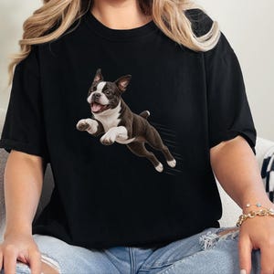 Bostonterrier-tröja, Bostonterrier-hundmamma-present, rolig Bostonterrier-tröja, Zoomies-hundtröja, bekväma färger för hundar bild 6