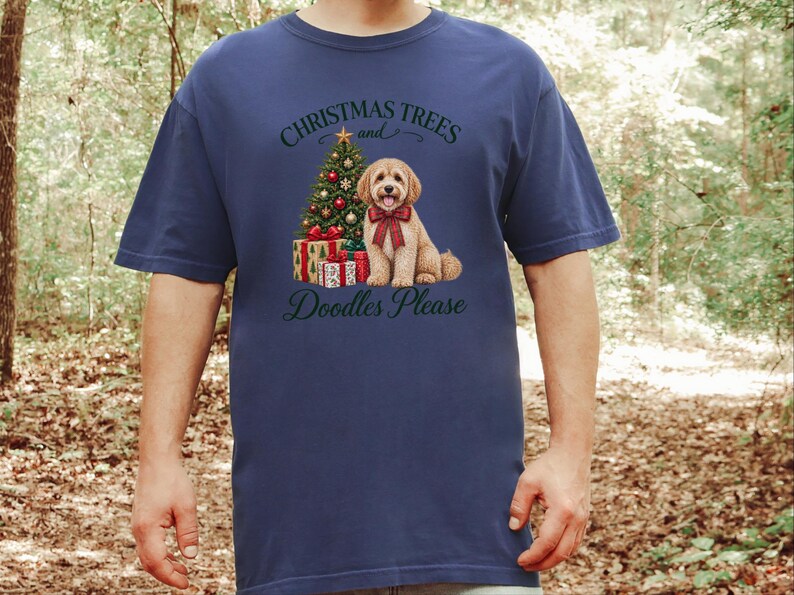 Maltipoo Christmas Shirt, Christmas Dog Lover Gift, Holiday Dog Tee, Doodle Dog Christmas Top, Festive Pet Shirt image 1