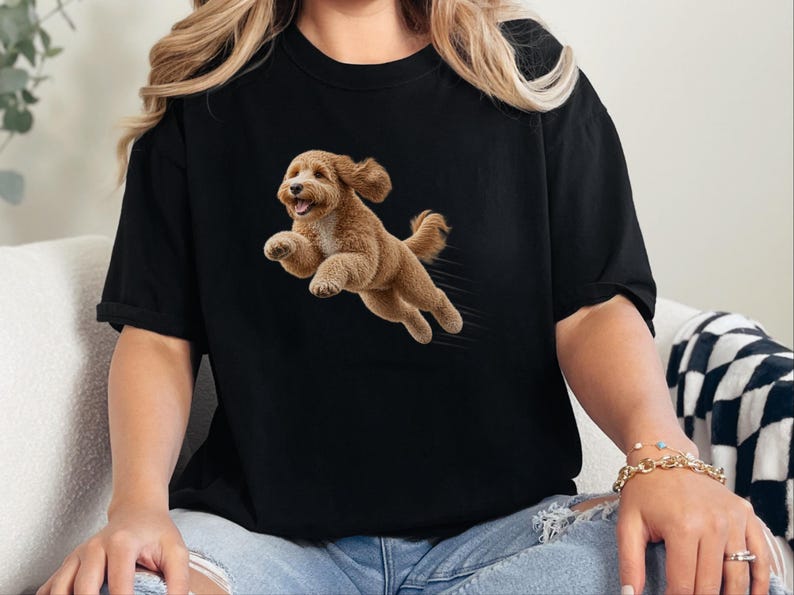 Goldendoodle Mom Shirt, Golden Doodle Gift, Goldendoodle Dog Tee, Doodle Owner Gift, Comfort Colors Dog T image 6