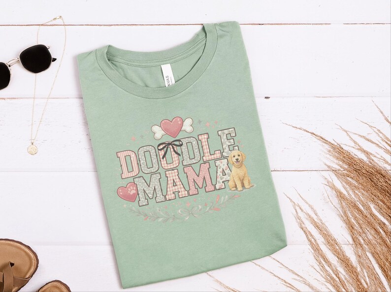 Doodle Mama Gift, Goldendoodle Dog Mom Shirt, Pet Lover Tee, Labradoodle Mama Sweatshirt, Funny Dog Owner Present for Her, Goldendoodle Mom image 4