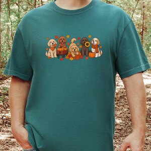 Cavapoo Shirt, Cavapoo Mom Gift, Fall Dog Shirt, Pumpkin Patch Dog Tee, Autumn Dog Lover Sweatshirt, Puppy Owner Gift image 8
