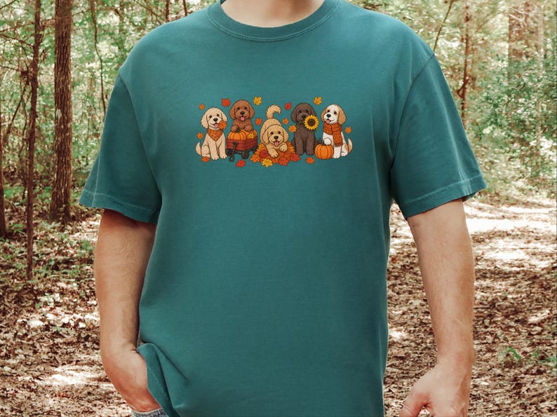 Cavapoo Shirt, Cavapoo Mom Gift, Fall Dog Shirt, Pumpkin Patch Dog Tee, Autumn Dog Lover Sweatshirt, Puppy Owner Gift image 8