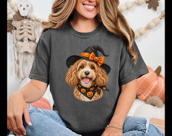 Halloween Cavapoo Shirt, Cavapoo Mom Gift, Halloween Dog Mom, Spooky Dog Tee, Doodle Mom Gift, Cavapoo Owner Gift