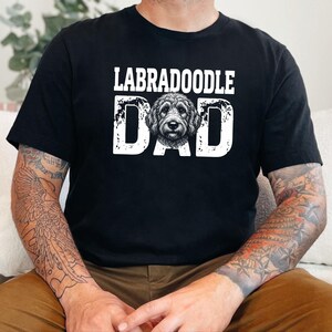 Labradoodle Dog Gift, Funny Labradoodle Dad Shirt, Personalized Pet Owner T-shirt, Vintage Dog Father Life Graphic Tee, Funny Dog Dad Shirt image 7