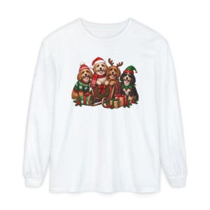 Cavapoo Christmas Shirt, Cavapoo Mom Gift, Holiday Dog Shirt, Christmas Puppy Sweatshirt, Festive Dog Lover Tee image 14