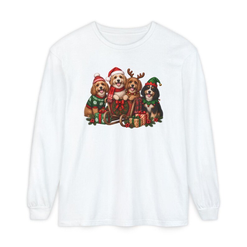 Cavapoo Christmas Shirt, Cavapoo Mom Gift, Holiday Dog Shirt, Christmas Puppy Sweatshirt, Festive Dog Lover Tee image 14