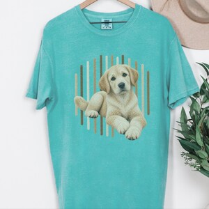 Yellow Lab Shirt, Labrador Retriever Gift, Cute Dog Lover Tee, Retriever Owner Present, Puppy Art Shirt image 5
