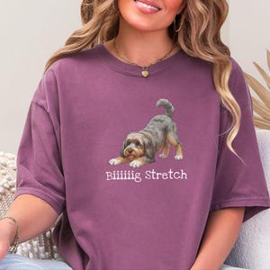 Comfort Colors Cavapoo Mom Shirt, Biiiiig Stretch Dog Lover Tee, Cavoodle Puppy Gift, Pet Owner Birthday Present, Cavapoo Owner Gift image 7